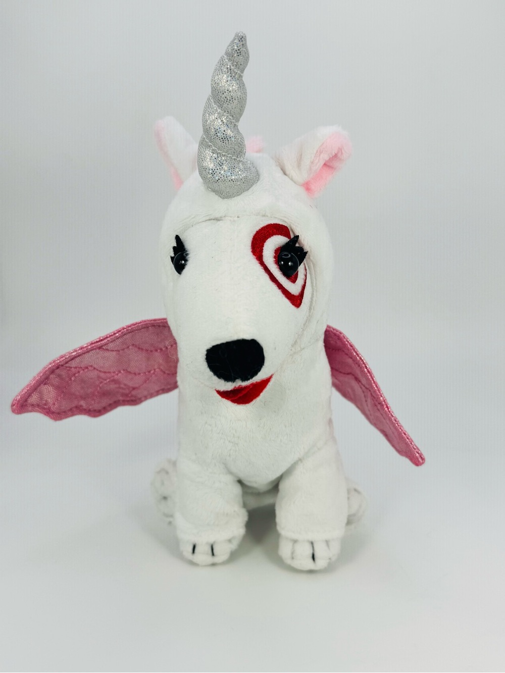 Target Dog Bullseye Plush Collectible Dog Unicorn Pegasus 2015 7”